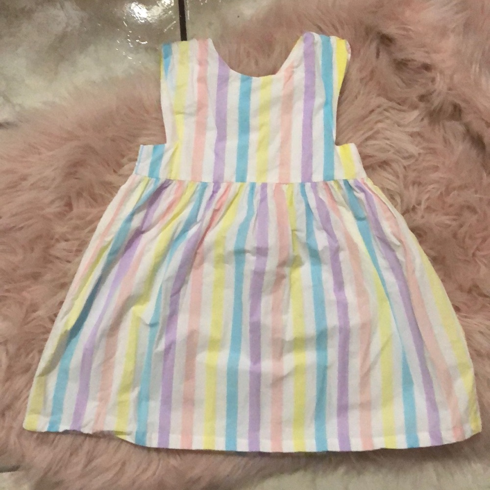 Stripe Toddler Dress Easter